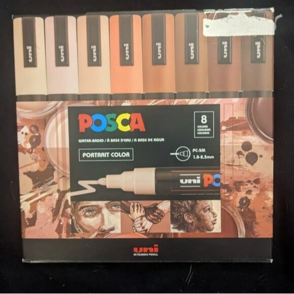 Illustrating Ink Pen Lot; Micron Archival Ink, POSCA Portrait Markers & More - Picture 2 of 10